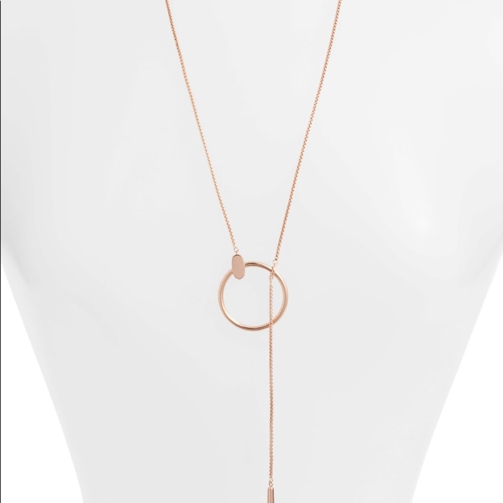 Kendra Scott Tegan Y Necklace in Rose Gold